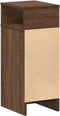 vidaXL - Nachtkastjes - 2 - st - met - lade - 25x31x66 - cm - bruin - eikenkleurig