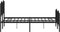 vidaXL - Bedframe - met - hoofd- - en - voeteneinde metaal - zwart - 120x200 - cm