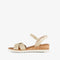 Tamaris dames sandalen - Sleehak 5 cm - Goud - Maat 37