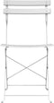 vidaXL - Vouwstoelen - voor - in - de - tuin, - set - van - 2, - wit, - staal