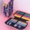 Dubbele etui Milan 19,5 x 13 x 5 cm Lila Fee