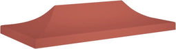 vidaXL - Partytentdak 270 g/m² - 6x3 m - terracotta