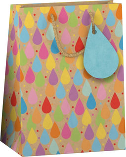 Papieren cadeau tas M - Kraft - 175 x 100 x 229 mm