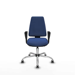 Piqueras y Crespo BFN056G - Bureaustoel - Verstelbare hoogte max 55 cm - Marineblauw