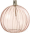J-Line olielamp Ribbels - glas - roze - large