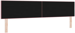 vidaXL - Hoofdbord - Met - Knopen - Roze - 200 - cm - Velvet