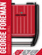 George Foreman 25030-56 - Contactgrill - Compact - Tot 42% minder vet - Rood