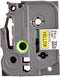 Brother TZE651 - Laminated Tape - 24 mm x 8 m - Geel/Zwart