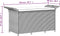 vidaXL - Tuinbank - met - kussen - 116x46x57 - cm - poly - rattan - grijs