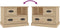 vidaXL - Nachtkastje - 60x39x45 - cm - sonoma - eikenkleurig