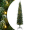 vidaXL - Kunstkerstboom - smal - met - 300 - LED's - 240 - cm
