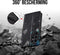Podec Samsung Galaxy S23 Ultra - Hoesje met Pasjeshouder - Anti-Shock met Screenprotector - Zwart