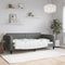 vidaXL - Slaapbank - 100x200 - cm - stof - donkergrijs