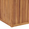 vidaXL - Plantenbak - verhoogd - 100x50x50 - cm - massief - teakhout