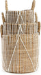 Safaary - Bazar Bizar Macrame Opbergmand Naturel Wit Large