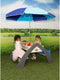AXI Delta Zand & Water Picknicktafel in Grijs/wit met Parasol - FSC Hout - Zandtafel - Watertafel voor kinderen met parasol - Multifunctionele Picknick tafel