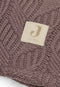 Jollein Spring Knit - Baby Deken Wieg 75x100cm - Fleece teddyvoering - Chestnut