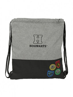Rugtas met Koordjes Harry Potter House of champions Zwart Grijs 35 x 40 x 1 cm
