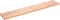 vidaXL - Wastafelblad - 220x40x4 - behandeld - massief - hout - lichtbruin
