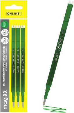 Gelschrijvervulling online magixx 0.7mm 3st groen