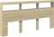vidaXL - Hoofdbordkast - met - LED-verlichting - 200x17x102 - cm - sonoma - eiken