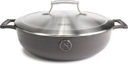Saveur Selects Hapjespan - Gietijzer - Ø30 cm - PFAS-vrij - Geschikt voor Inductie en Oven - Grijs