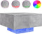 vidaXL - Salontafel - met - LED-verlichting - 55x55x31 - cm - betongrijs