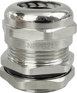TRU COMPONENTS TC-10302888 Wartel PG21 Messing (vernikkeld) Metaal 1 stuk(s)
