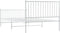 vidaXL - Bedframe - met - hoofd- - en - voeteneinde - metaal - wit - 107x203 - cm