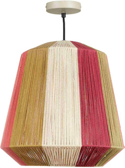 Mica Decorations Hanglamp Mascaro - 38x38x38 cm - Jute - Bruin