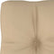vidaXL - Palletkussen - 50x40x12 - cm - stof - beige