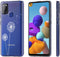 iMoshion Hoesje Geschikt voor Samsung Galaxy A21s Hoesje Siliconen - iMoshion Design hoesje - Wit / Transparant / Dandelion