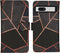 iMoshion Hoesje Geschikt voor Google Pixel 7a Hoesje Met Pasjeshouder - iMoshion Design Softcase Bookcase - Zwart / Black Graphic