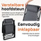 Novitaa Duoset Opvouwbare Ligstoelen - Verstelbaar 30°-90° - Beker en Telefoonhouder - Grijs