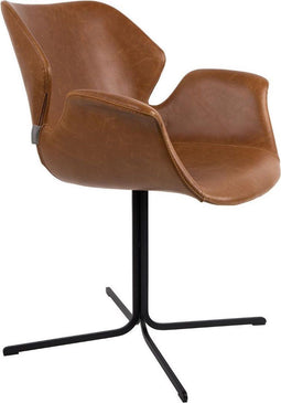 Zuiver Nikki Armstoel - Bruin - Set Van 2