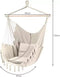 Gardlov Beige Braziliaanse Hangstoel met Kussens - Luxe Ontspanning in Uw Tuin