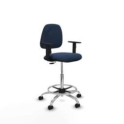 Piqueras y Crespo B1D05RF - Bureaustoel - Hoogteverstelbaar met armleuning - Marineblauw