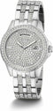 GW0254L1 horloge dames staal met stalen band en zirconia