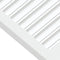 vidaXL - Kastdeuren - met - lamellen - 2 - st - 39,5x39,4 - cm - grenenhout - wit