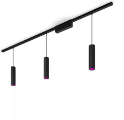 Philips Hue Perifo - Plafondlamp - 3 hanglampen - Zwart