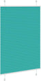 vidaXL - Plissé - rolgordijn - 90x150 - cm - stofbreedte - 89,4 - cm - petrol - groen