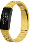 imoshion Bandje met Horlogeband inkorter - Geschikt voor Fitbit Inspire HR, Fitbit Inspire 2, Fitbit Ace 3, Fitbit Ace 2 - imoshion Stalen band met installatiehulp - goud