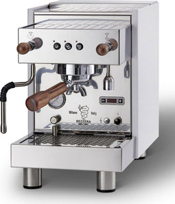 Bezzera Crema PM - Espressomachine - RVS boiler - Notenhouten flippers