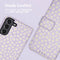 iMoshion Hoesje Geschikt voor Samsung Galaxy S21 Hoesje Met Pasjeshouder - iMoshion Design Bookcase smartphone - Paars / White Daisy