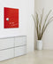 Sigel glasmagneetbord - Artverum - met LED verlichting - 48x48cm - rood - SI-GL402