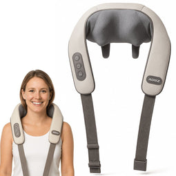 Nince - Nekmassage Apparaat - Shiatsu Massagekussen - Infrarood - Beige