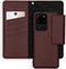 Selencia Hoesje Geschikt voor Samsung Galaxy S20 Ultra Hoesje Met Pasjeshouder - Selencia Llyr 2-in-1 Uitneembare Slang Bookcase - Donkerrood