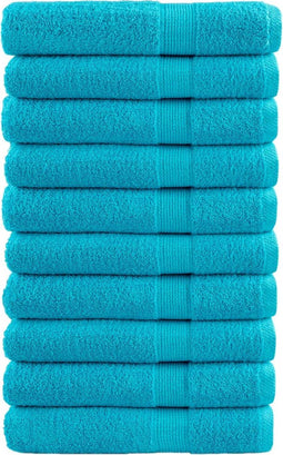 vidaXL - Saunadoeken - SOLUND - 10 - st - 600 - g/m² - 80x200 - cm - turquoise