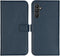 Selencia Galaxy A34 (5G) - Echt Lederen Bookcase - 3 Pashouders - Blauw