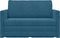 vidaXL - Ligbed - Sofa - 2-in-1 - Blauw - 124x204x61 - cm - Velours